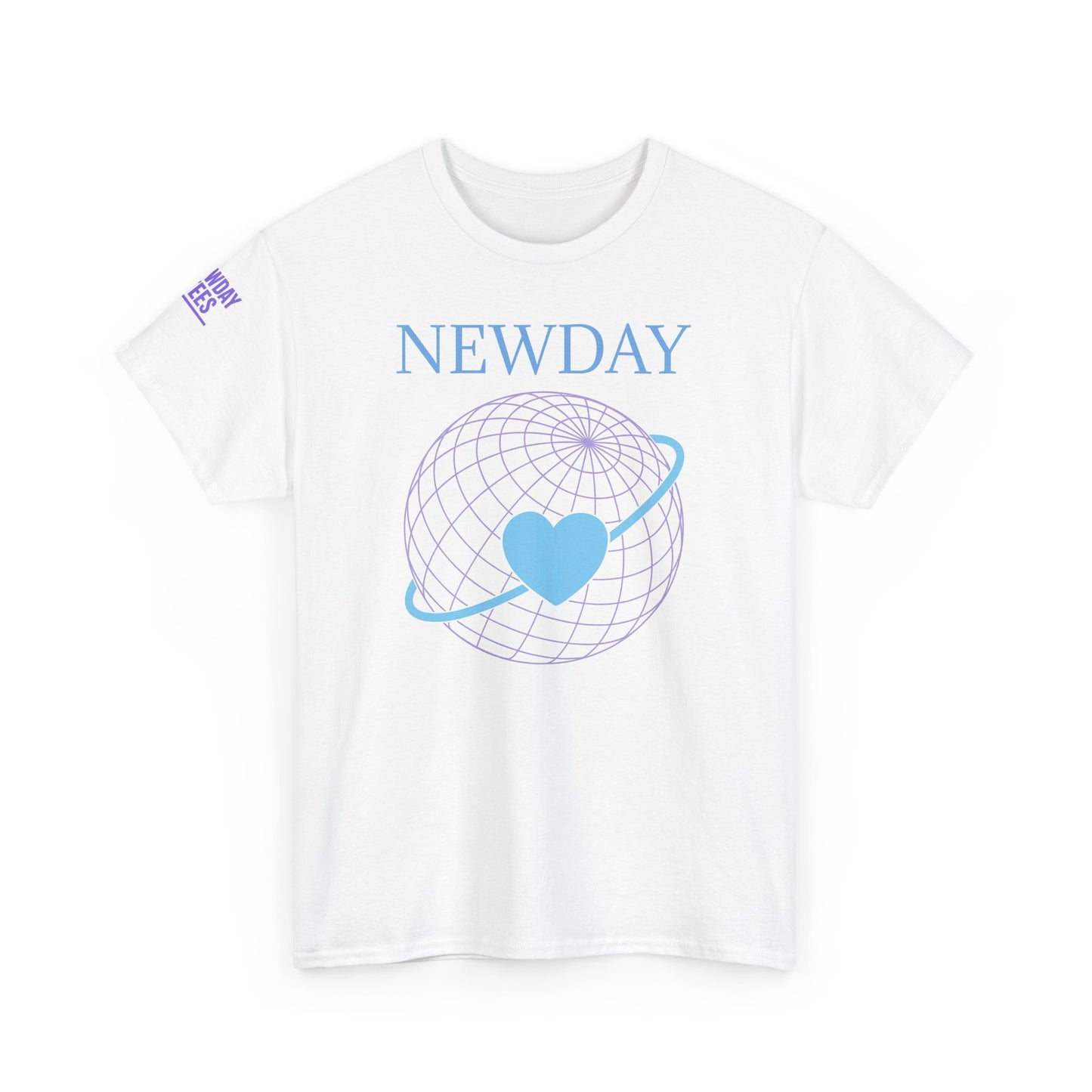 New Day Unisex Heavy Cotton Tee, Casual Shirt, Comfortable T-Shirt, Earth Day Apparel, Everyday Wear